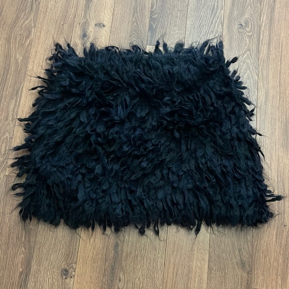 Eileen Fisher Accessories - Eileen Fisher  Black Knit Mohair Shaggy Shrug